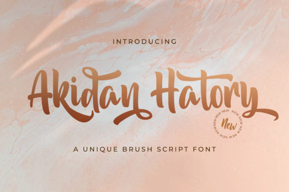 Akidan Hatory: A Script Font for Editorial Elegance