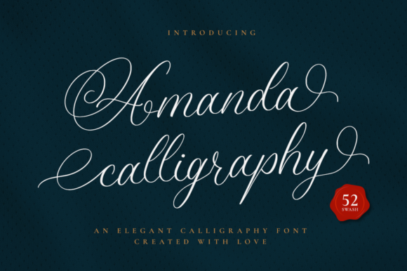 Amanda Calligraphy: A Timeless Script Font for Digital Design