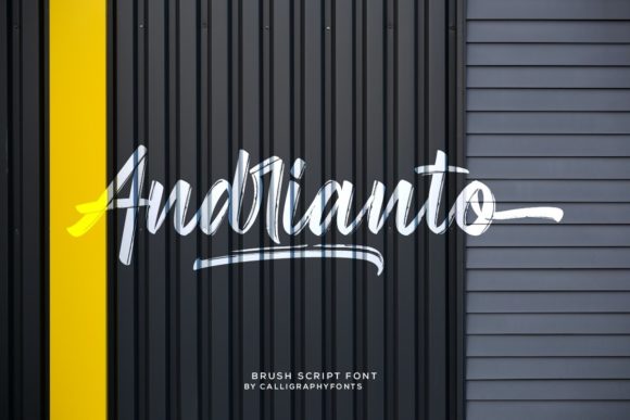 Andrianto: A Brushed Handwritten Font for Creative Branding