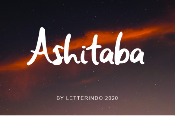 Ashitaba: A Sweet Script Font for Warm Branding