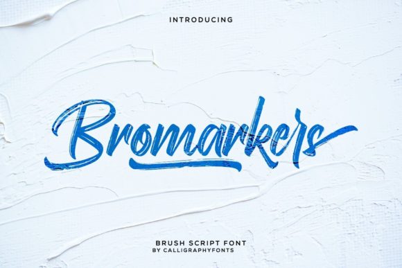 Bromarkers: A Script Font for Editorial Elegance