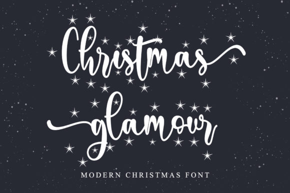 Christmas Glamour Font for Festive Web Design
