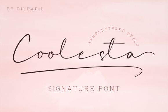Coolesta: A Modern Script Font for Digital Design