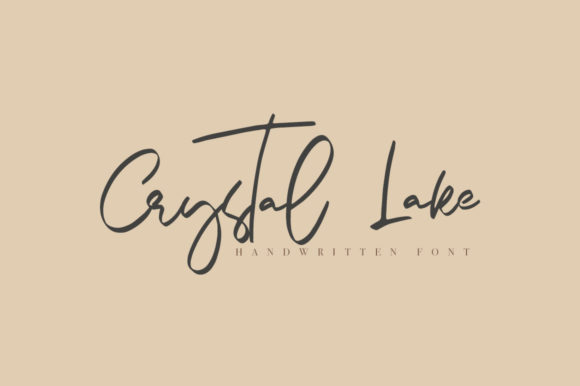 Crystal Lake: A Script Font for Impactful Digital Design