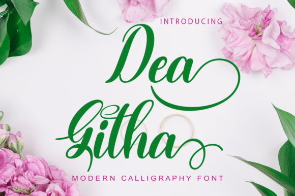 Dea Githa: A Script Font That Elevates Editorial Design