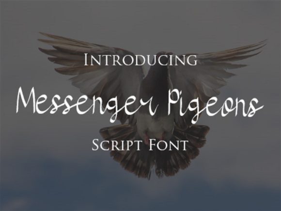 Font Choice That Speaks Volumes: Messenger Pigeons in Action
