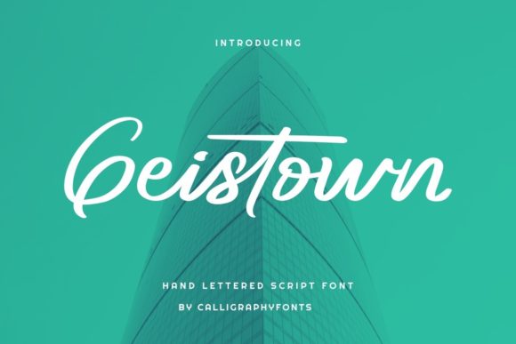 Geistown: The Script Font That Elevates Your Digital Brand