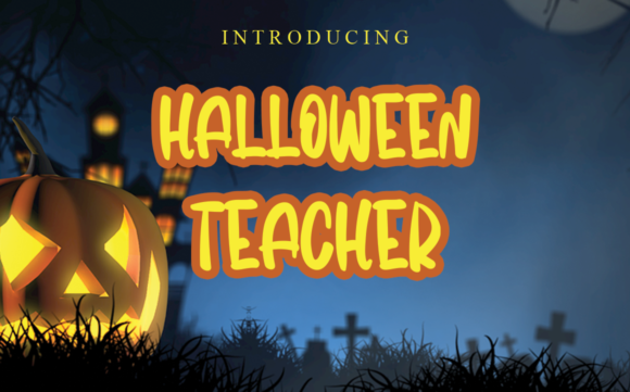 Halloween Teacher: A Handwritten Font for Creative Branding