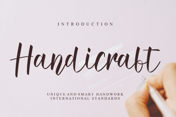 Handicraft: A Script Font for Editorial Elegance