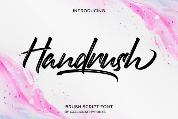 Handrush: A Script Font That Adds Elegance to Branding Projects