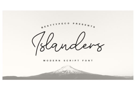 Islanders: A Script Font for Editorial Design