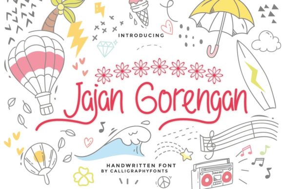 Jajan Gorengan: A Handwritten Font for Digital Design