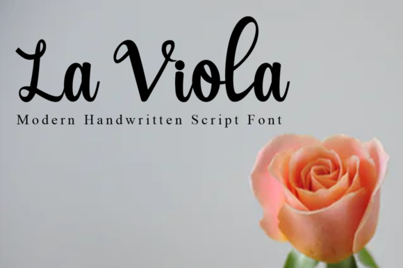 La Viola: A Script Font That Elevates Web Design