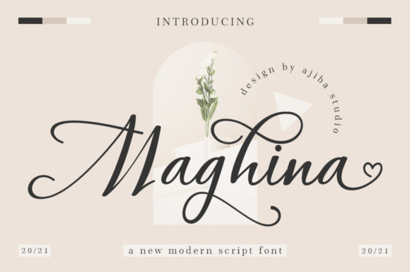 Maghina Sript: A Script Font for Creative Projects