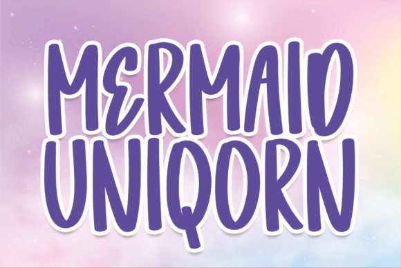 Mermaid Uniqorn: A Script Font for Creative Crafters