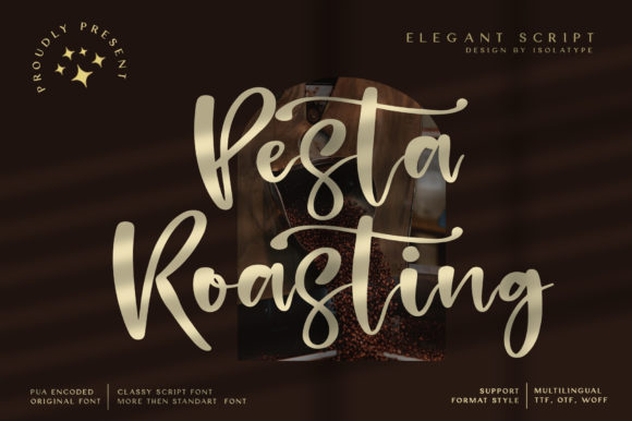 Pesta Roasting: A Script Font for Editorial Elegance