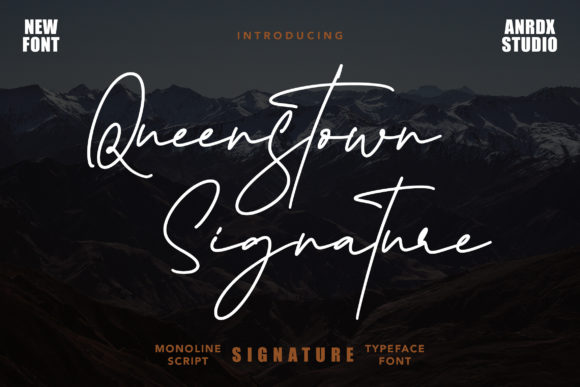 Queenstown Signature: A Script Font for Web Design Excellence