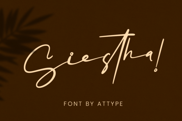 Siestha: A Handwritten Font for Creative Crafters