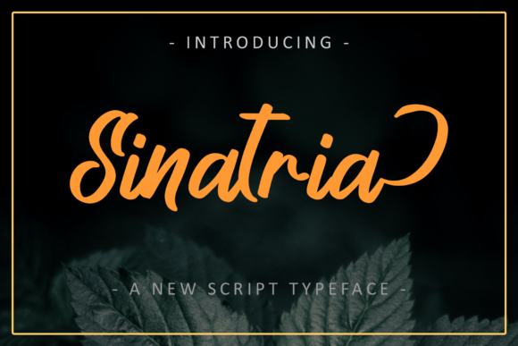 Sinatria: A Script Font for Editorial Elegance