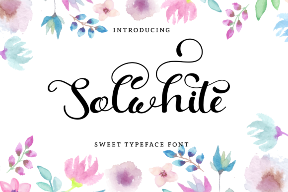Solwhite: A Script Font with Elegance and Purpose