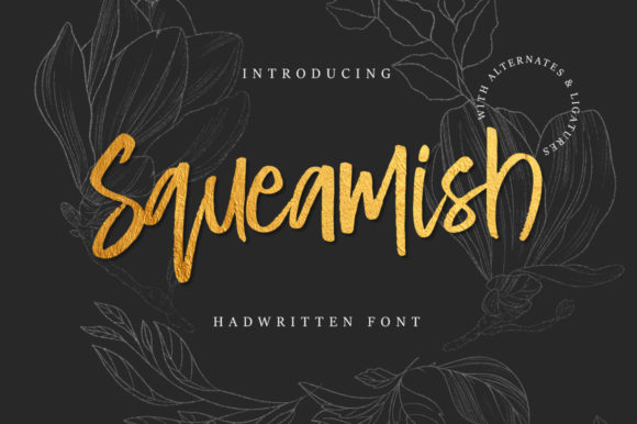 Squeamish: A Handwritten Font for Creative Crafters