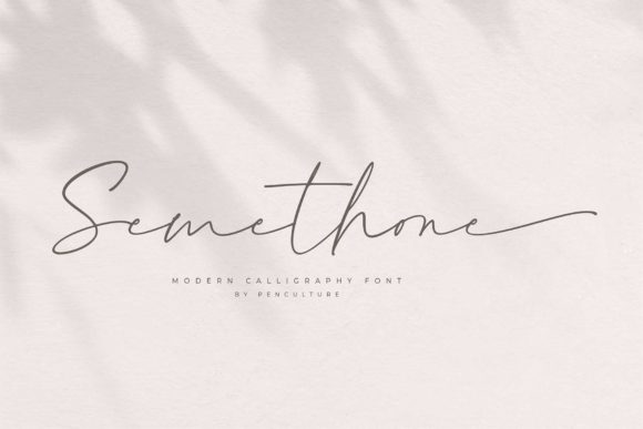 Transform Your Brand with Semethone Script Font