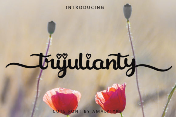 Trijulianty: A Script Font for Elegance and Creativity